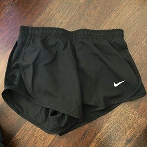 Girls black Nike shorts